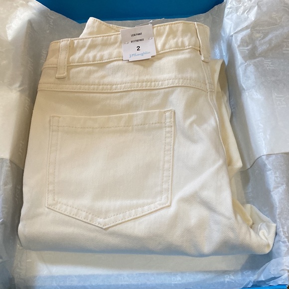 J. McLaughlin Jeans Nwt Jmclaughlin Lexi Denim Size 2 In Egret